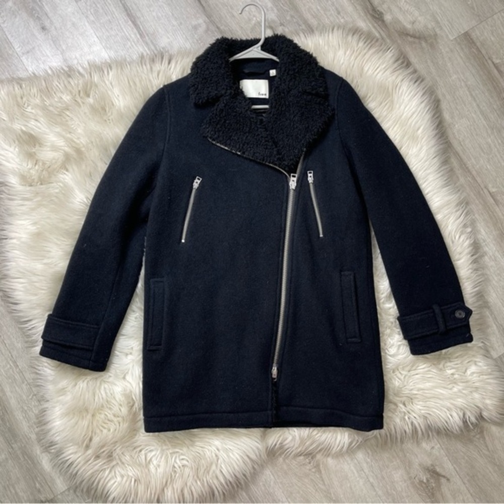 Aritzia Wilfred Free Sherpa Wool Waterhouse Coat Small‎